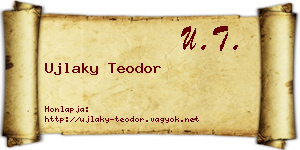 Ujlaky Teodor névjegykártya